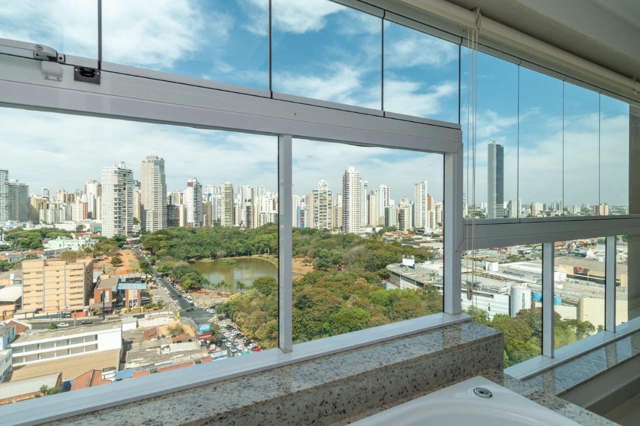 Apartamento De 1 Quarto Com Vista Para O Parque Vaca Brava E Com Jacuzzi No Setor Bueno - El1802 Goiânia Exterior foto